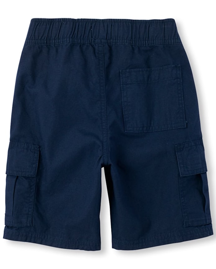 Boys Ripstop Pull On Cargo Shorts -Pack